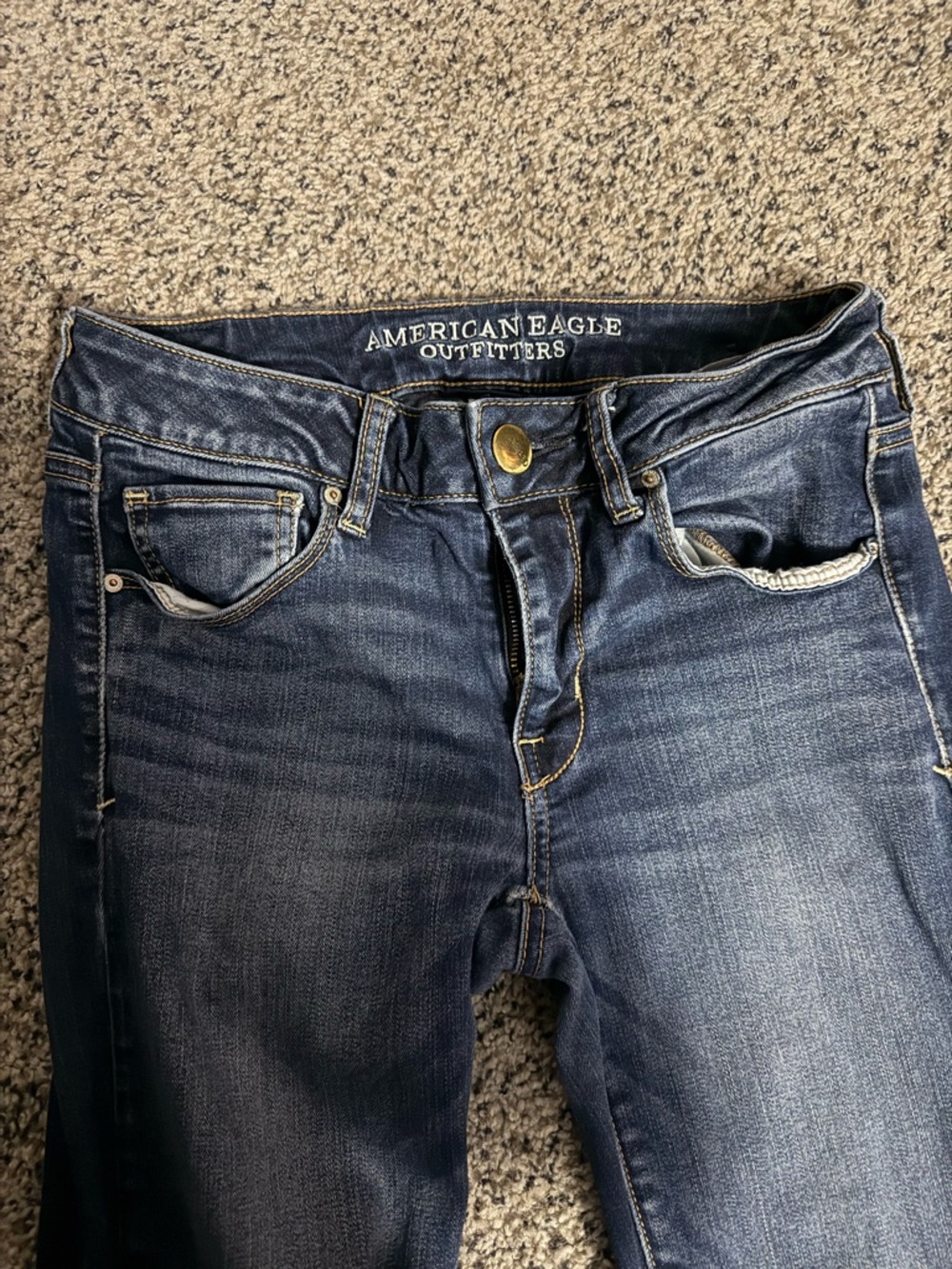 American Eagle Outfitters Women's Indigo Blue Skinny Jeans